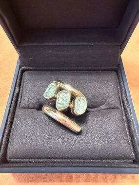 Lilly Barrack Raw Aquamarine Ring